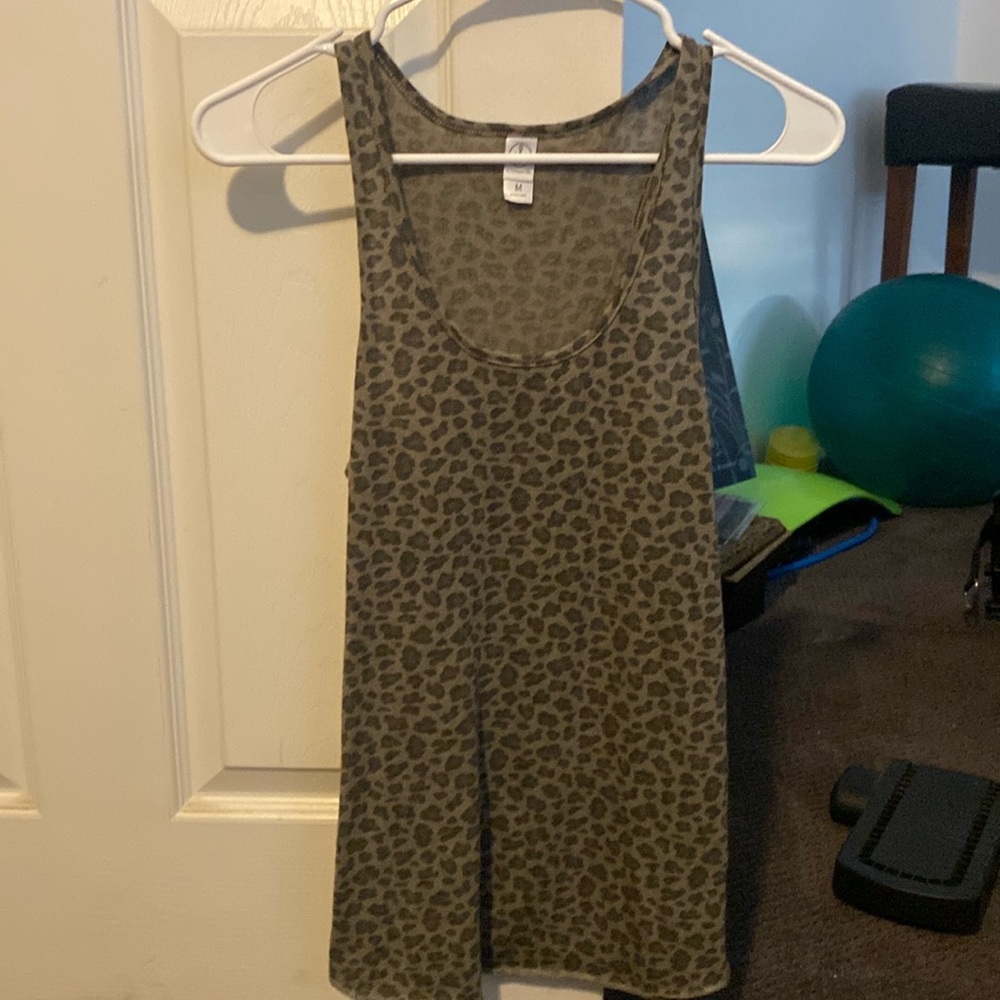 Alternative Women’s Leopard‎ Green Tank
